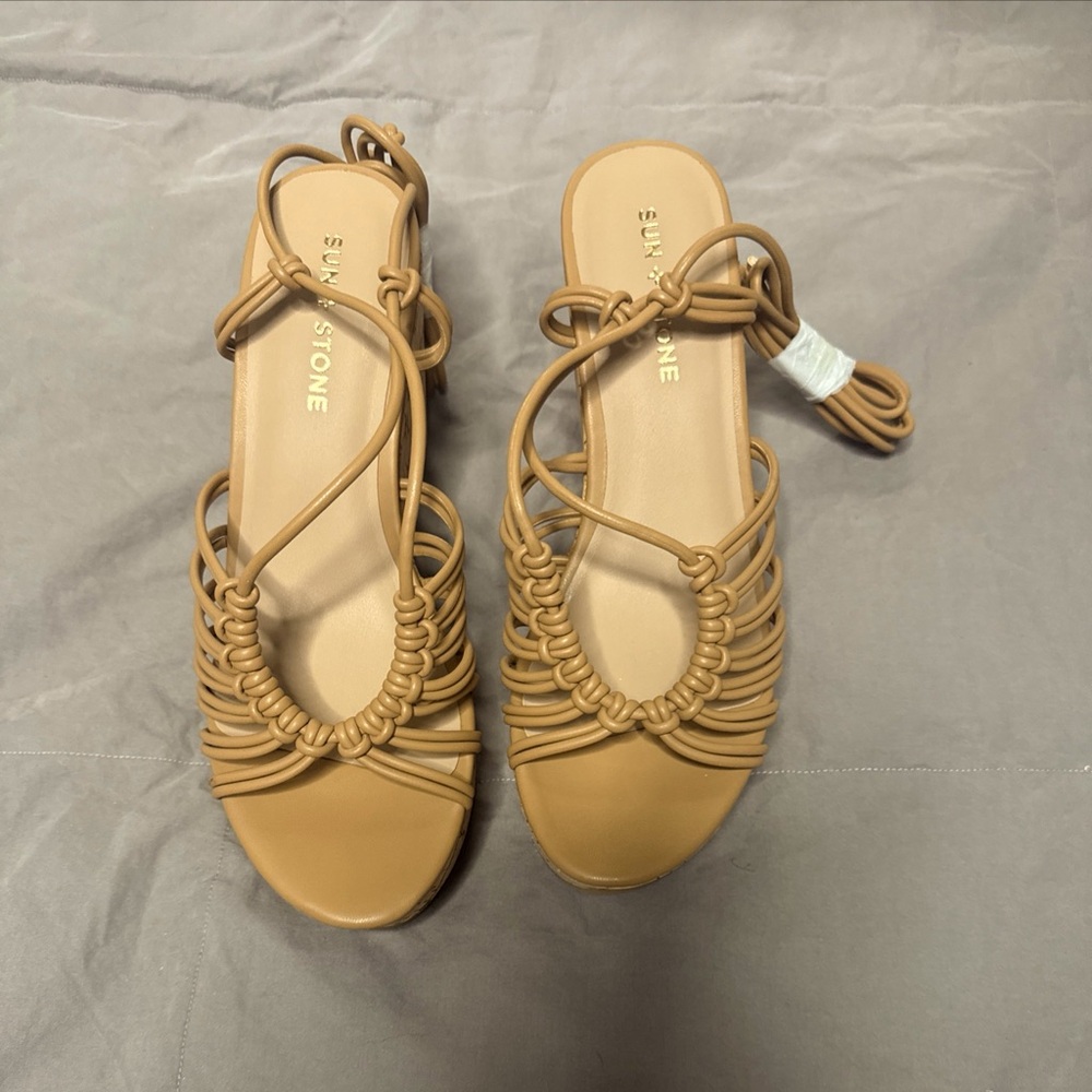 Tan Women's Sun and Stone Sandals